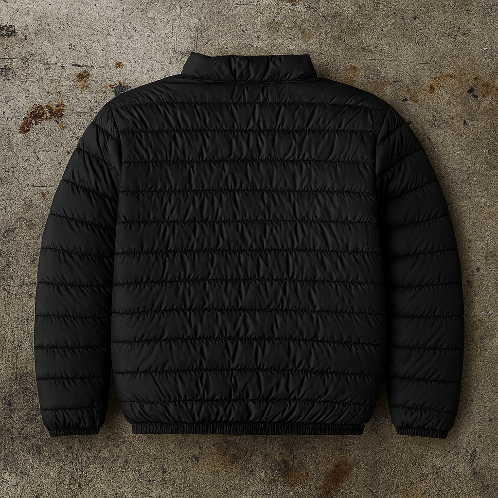 Puffy Jacket (Half Zip) Suede Lined