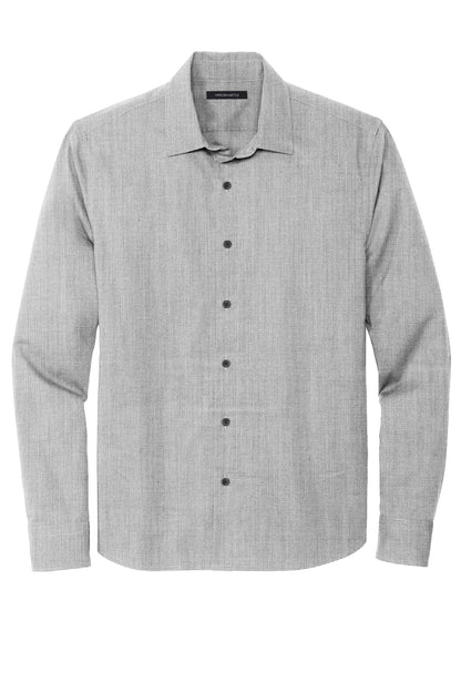 M+M® Men's Long Sleeve Stretch Woven Shirt