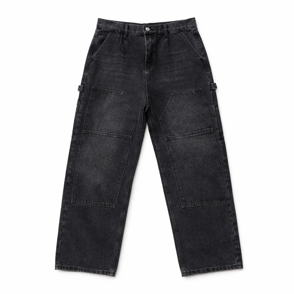 FXN Menswear® Baggy Carpenter Denim Jeans