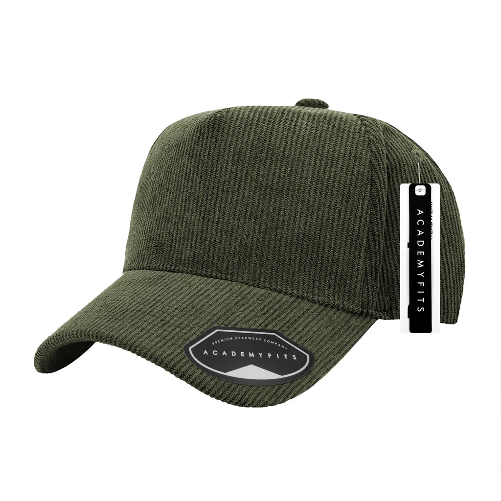 AcademyFits® 3125 Corduroy Frame Snapback