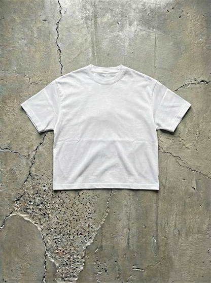 Luxury Oversized Cropped T-Shirt Boxy Fit 6.5oz (Heavy Weight)