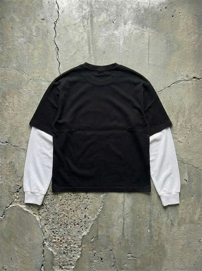 Luxury T-Shirt w/ Waffle Thermal Sleeves (6.5oz)