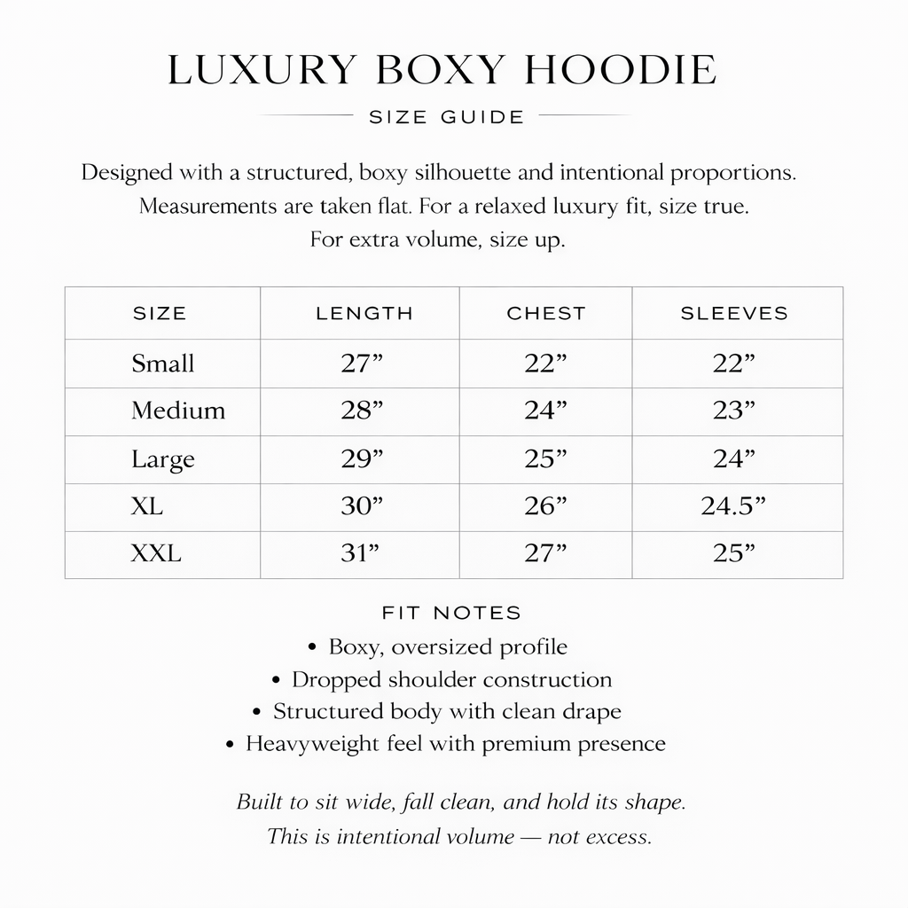 Luxury Boxy Fleece Pullover Hoodie (20oz)