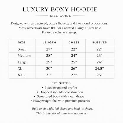 Luxury Boxy Fleece Pullover Hoodie (20oz)