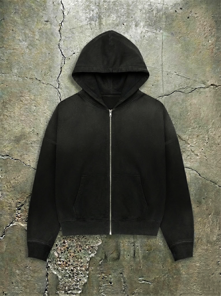 Luxury Boxy Zip-Up Hoodie (20oz)