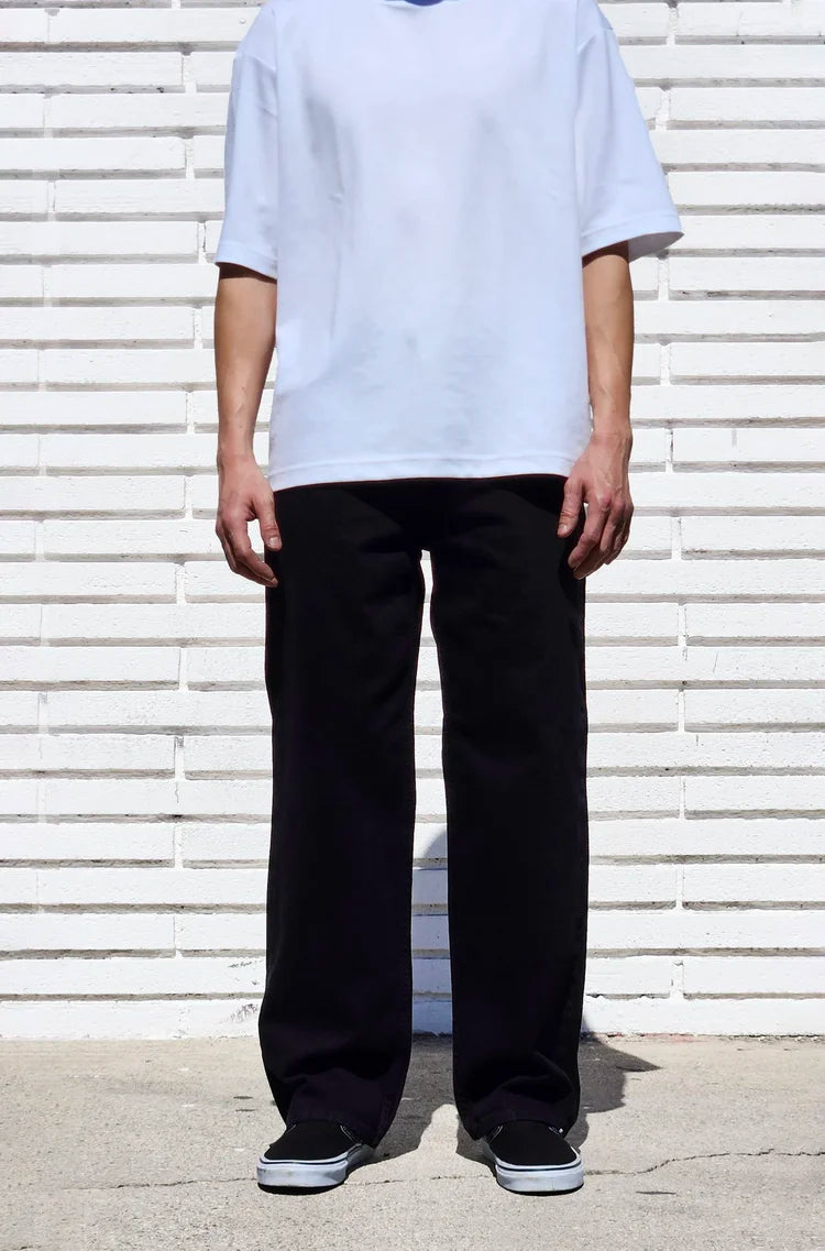 Neo Blue® 14oz Solid Black Baggy Jeans