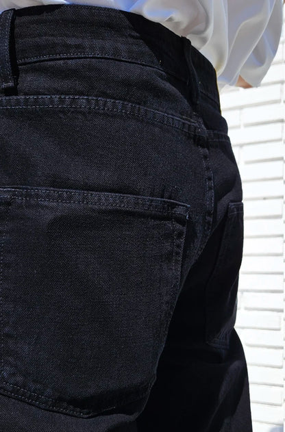 Neo Blue® 14oz Solid Black Baggy Jeans