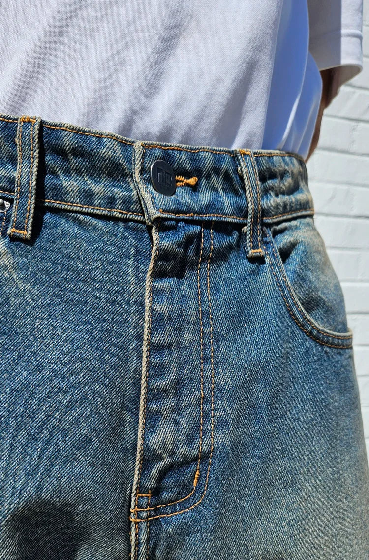 Neo Blue® 14oz Muddy Baggy Jeans