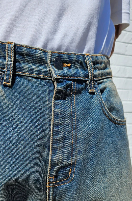 Neo Blue® 14oz Muddy Baggy Jeans