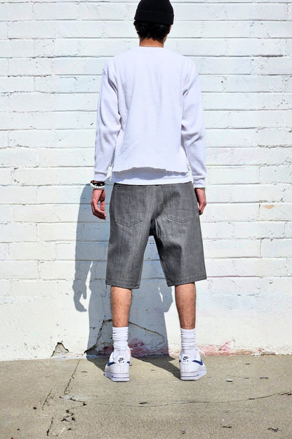 Neo Blue® 14oz Raw Denim Light Grey Baggy