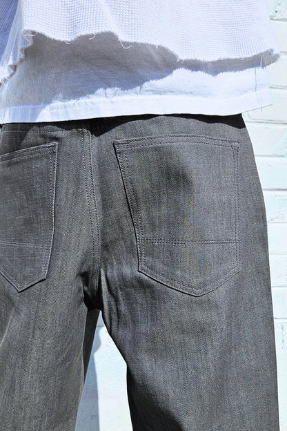 Neo Blue® 14oz Raw Denim Light Grey Baggy