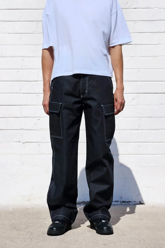 Neo Blue® 14oz Heavy Cargo Jeans