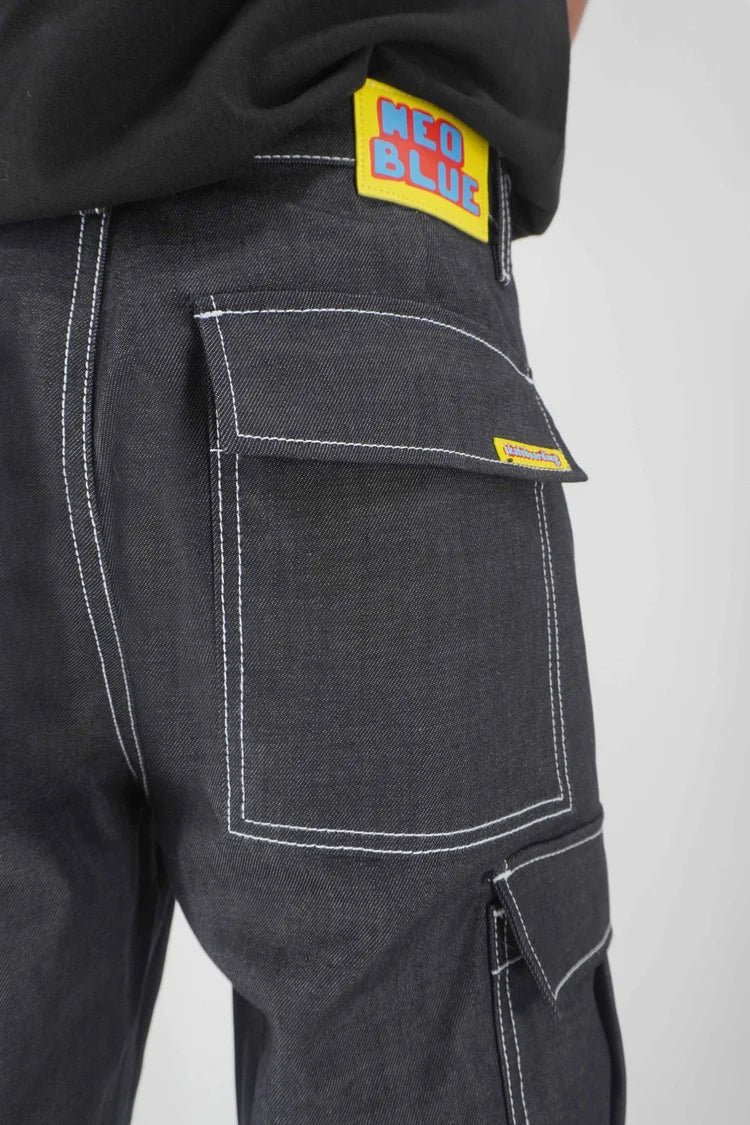 Neo Blue® 14oz Heavy Cargo Jeans